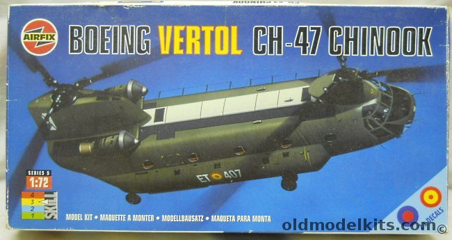 Airfix 1/72 TWO Boeing Vertol CH-47 Chinooks, 05030 plastic model kit